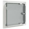vidaXL Access Panel 2 pcs White 23 x 23 x 3 cm Steel