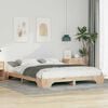 vidaXL Bed Frame Brown 160 x 220 cm Solid Pine Wood