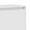 vidaXL Bedside Cabinets 2 pcs High Gloss White 45x34x44.5 cm Engineered Wood