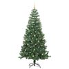 vidaXL Christmas Tree with 300 LEDs with Stand Green 240 cm PVC