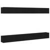 vidaXL TV Cabinet Set 6 pcs Black Oak Engineered Wood