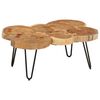 vidaXL Coffee Table 36 cm 6 Trunks Solid Wood Acacia