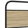 vidaXL Metal Bed Frame without Mattress Sonoma Oak 183x213 cm