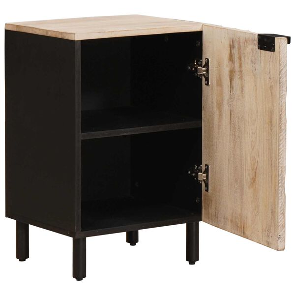 vidaXL Bathroom Cabinet White 38 x 33 x 58 cm Solid Mango Wood