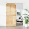 vidaXL Sliding Door with Hardware Set 90x210 cm Solid Wood Pine