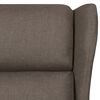 vidaXL Recliner Chair Brown Fabric