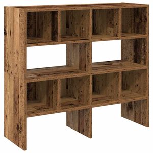 vidaXL Shoe Racks 2 pcs Stackable Old Wood 89.5x30x40 cm