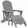 vidaXL Garden Chair 3 pcs Light Grey Polyethylene
