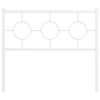 vidaXL Metal Headboard White 100 cm
