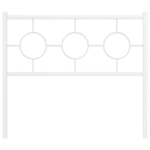 vidaXL Metal Headboard White 100 cm