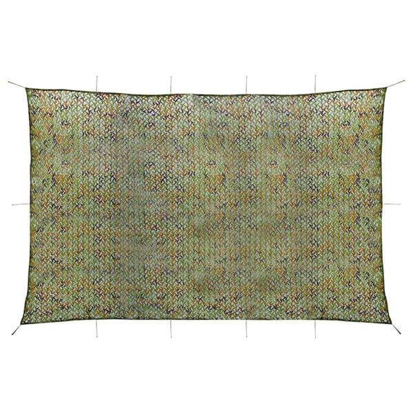 vidaXL Camouflage Net with Storage Bag 5x7 m Green