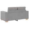 vidaXL Sofa 2 pcs Grey Fabric
