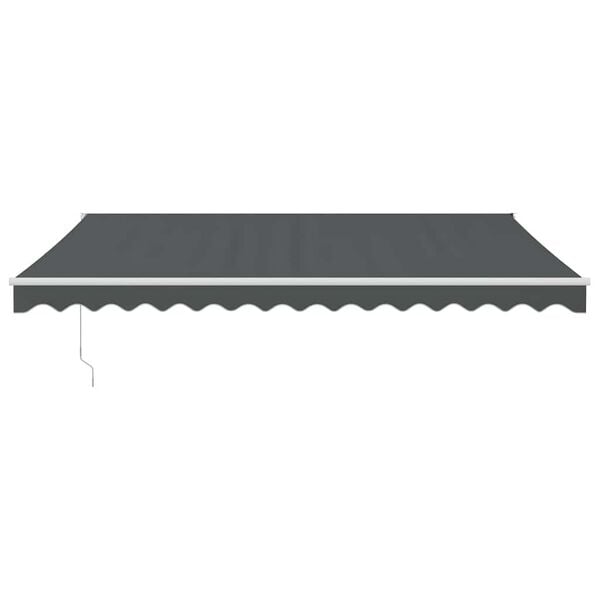 vidaXL Retractable Awning Anthracite 4.5x3 m Fabric and Aluminium