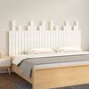 vidaXL Wall Headboard White 166x3x80 cm Solid Wood Pine