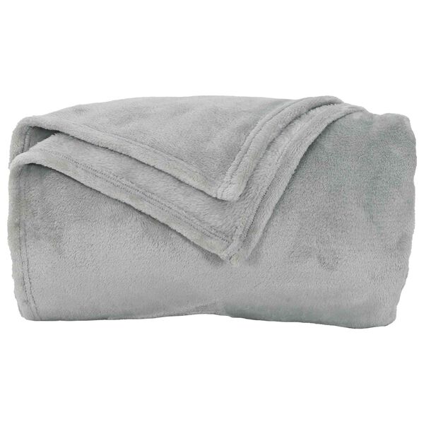 vidaXL Throw Blanket Grey 240 x 270 cm Fleece