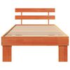 vidaXL Bed Frame with Headboard Wax Brown 80 x 200 cm Solid Pine Wood