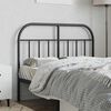 vidaXL Metal Replace Headboard Black 120 cm