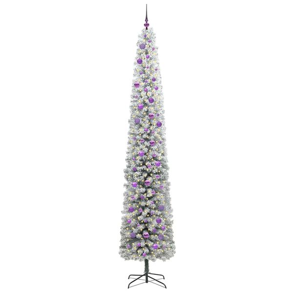 vidaXL Artificial Christmas Tree with 300 LEDs with Stand Green 270 cm