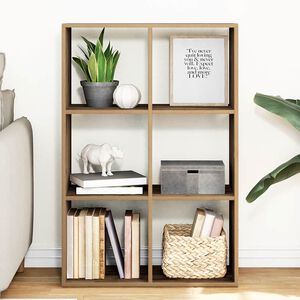 vidaXL Room Divider Bookcase Artisan Oak 69,5x29x103,5 cm Engineered Wood