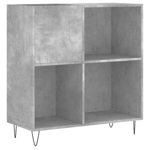 vidaXL Record Cabinet Concrete Grey 84.5x38x89 cm Engineered Wood