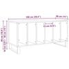 vidaXL Record Cabinet Old wood 100 x 38 x 48 cm Engineered Wood
