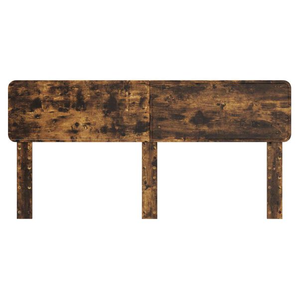 vidaXL Headboard Smoked Oak 200 cm Engineered wood