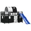 vidaXL Kids' Loft Bed with Tunnel without Mattress White&Black 80x200cm