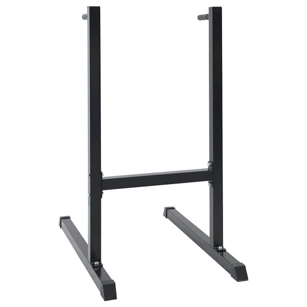 vidaXL Dip Station Black 104 x 66.5 x 122 cm Powder-coated steel