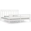 vidaXL Bed Frame without Mattress White 200x200 cm Solid Wood