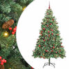 vidaXL Artificial Christmas Tree Green 240 cm PVC and Metal