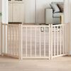 vidaXL Dog Gate Foldable 3 Panels 150 cm Solid Wood Fir