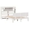 vidaXL Bookcase Bed without Mattress White 160x200cm Solid Wood Pine
