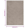 vidaXL Shaggy Rug High Pile Beige 160x230 cm