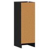 vidaXL Shoe Cabinet Black Oak 32 x 35 x 92 cm Engineered Wood