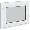 vidaXL Basement Window "RISOR" 80x50 cm Tilt&Turn DIN Left Anthracite