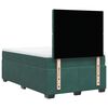 vidaXL Box Spring Bed with Mattress Dark Green 120x190 cm Small Double Velvet
