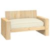 vidaXL Pallet Cushion for suitable for Seat Cream 120 x 80 x 12 cm