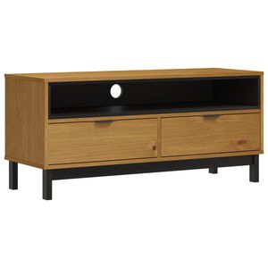 vidaXL TV Cabinet FLAM 110x40x50 cm Solid Wood Pine