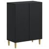 vidaXL Bathroom Storage Cainet ARNHEM Black 59.5 x 31 x 80 cm