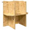 vidaXL Terrarium Base Brown 50 x 50 x 50 cm OSB