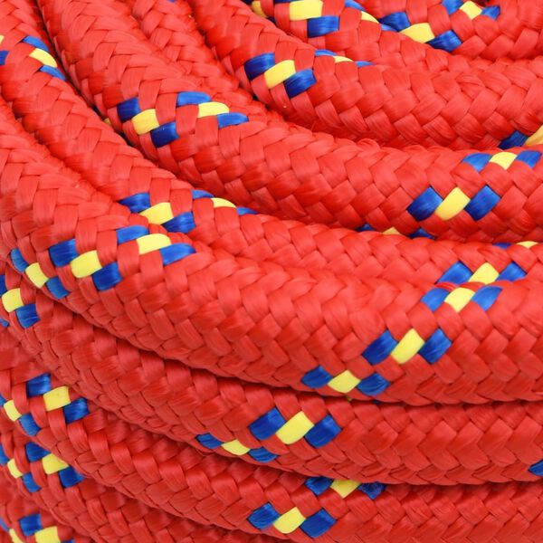 vidaXL Boat Rope Red 20 mm 25 m Polypropylene