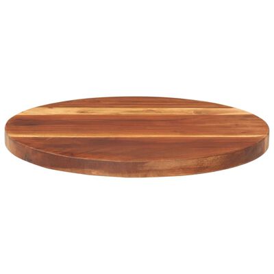 vidaXL Table Top Solid Wood Acacia Round 25-27 mm 40 cm