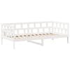vidaXL Day Bed with Roof without Mattress White 80x200 cm Solid Wood