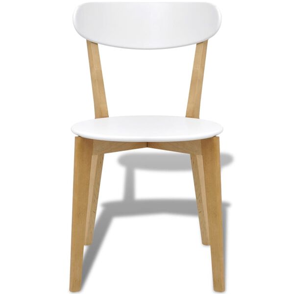 vidaXL Dining Chairs 4 pcs MDF and Birch Wood