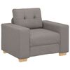 vidaXL Sofa 3 pcs Taupe Fabric