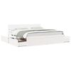 vidaXL Bed Frame without Mattress White 200x200 cm Solid Wood Pine