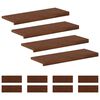 vidaXL Stair Tread 12 pcs 70 x 25 x 2 cm Dark Brown Solid Oak Wood