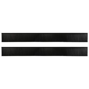 vidaXL Self-adhesive Door Brush Seals 2 pcs 100 cm Aluminium Alloy