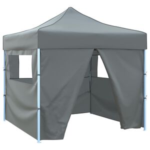 vidaXL Party Tent Folding Anthracite 291 x 291 x 315 cm Oxford Fabric