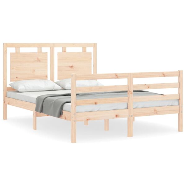 vidaXL Bed Frame without Mattress 120x200 cm Solid Wood